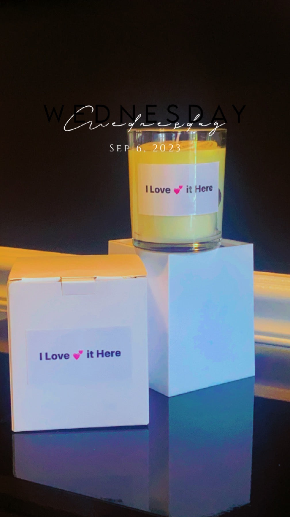 White Love Candle 💕