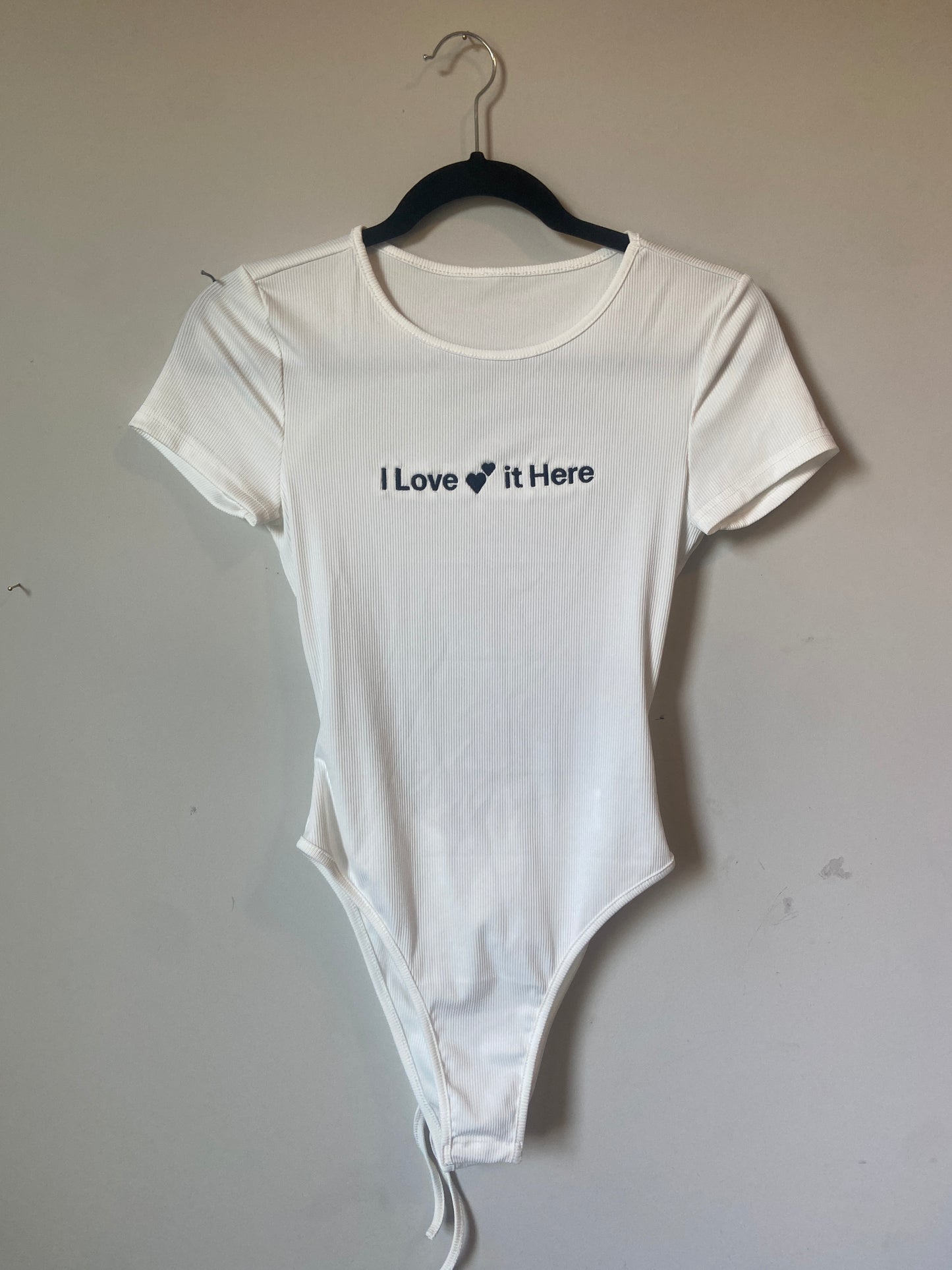 White Backless Bodysuit π
