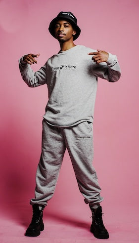 Grey Love Sweat Set π