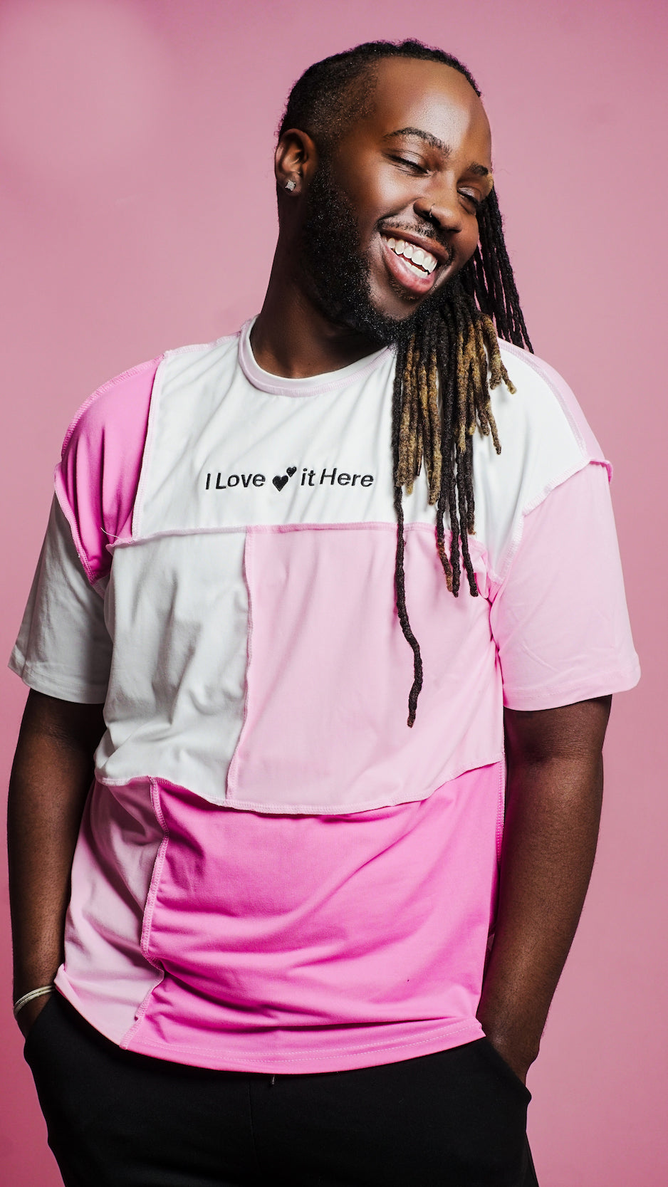 Blocked n Pink T-Shirt π