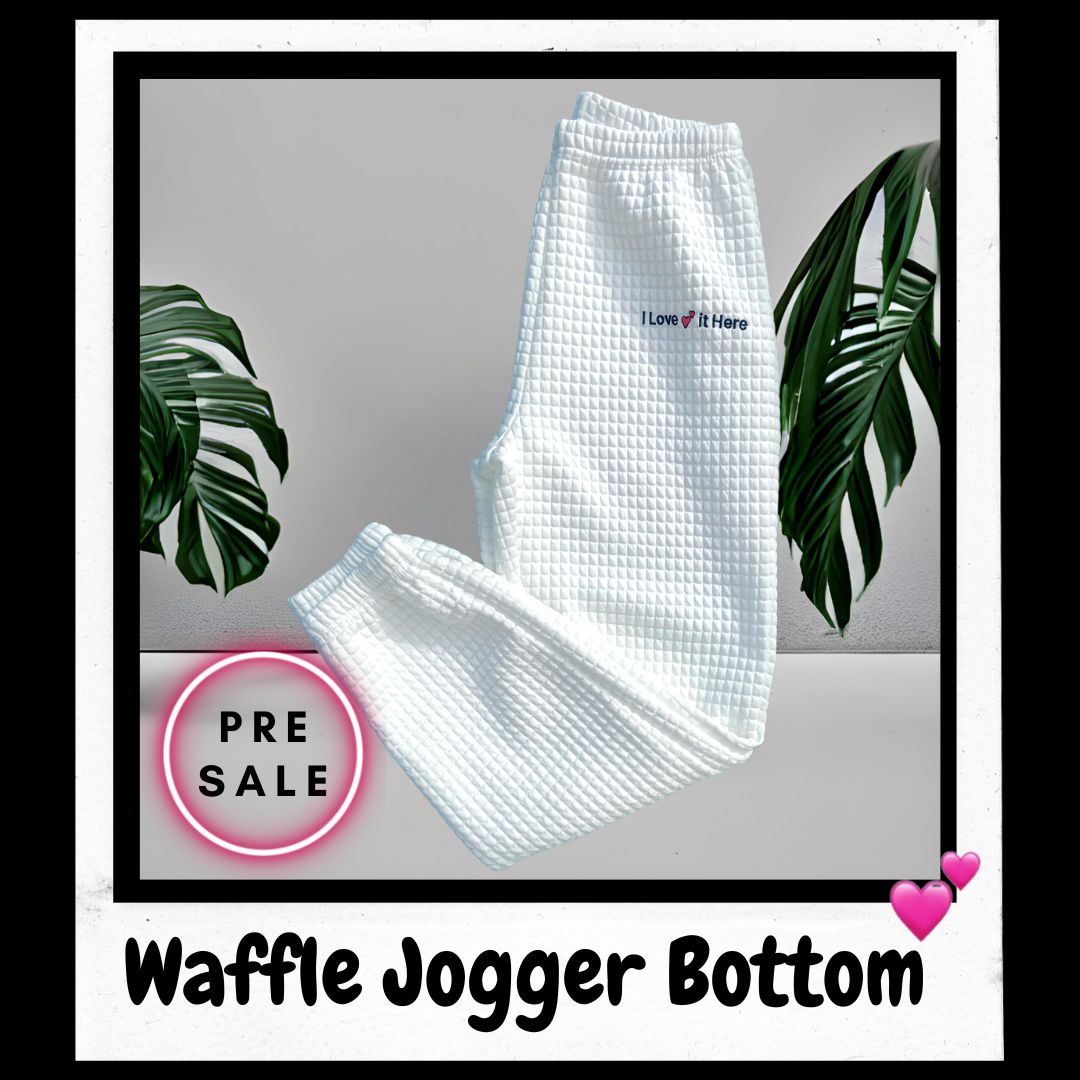 Waffle Printed Jogger 💕