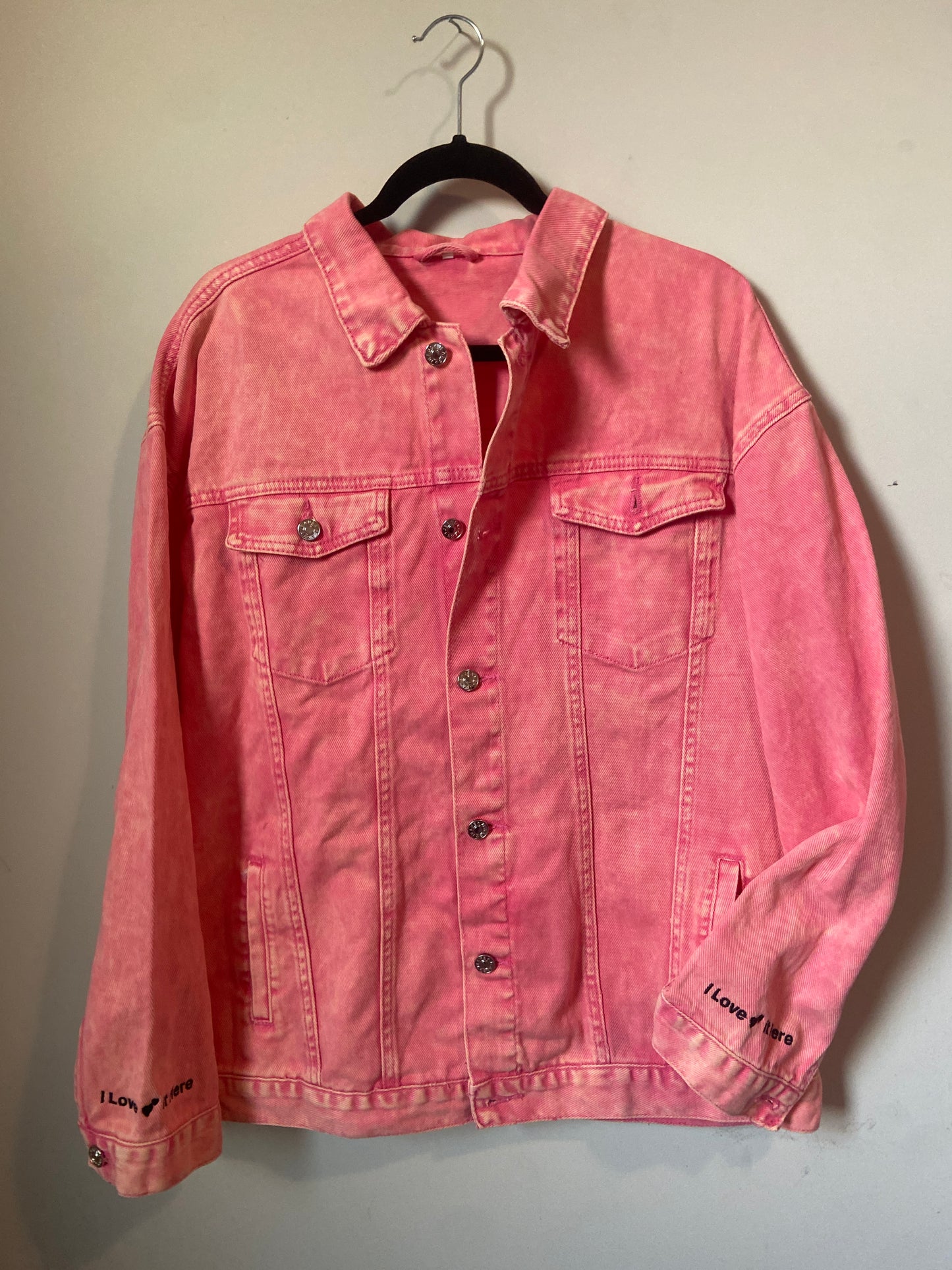 Pink Love Denim Jacket