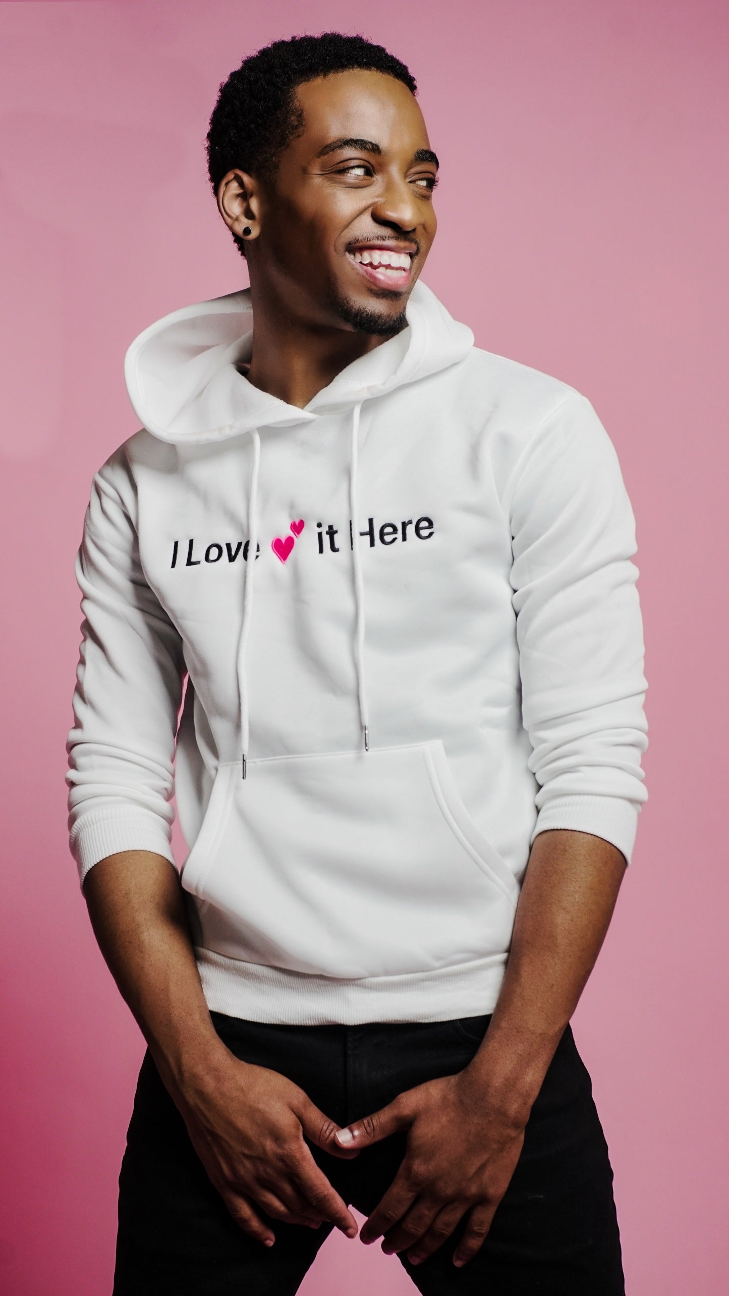 White Love Hoodie