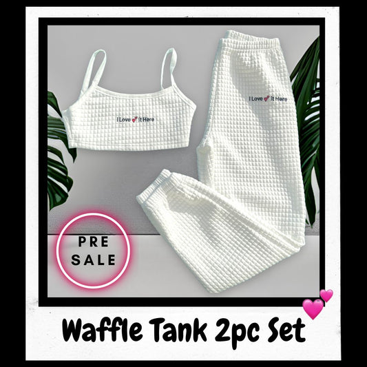 Waffle Tank 2pc Set